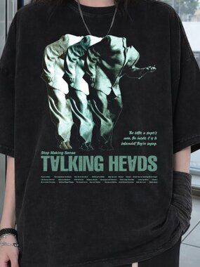Vintage 90s Talking Heads American Rock Band Shirt, Talking Heads unisex tee